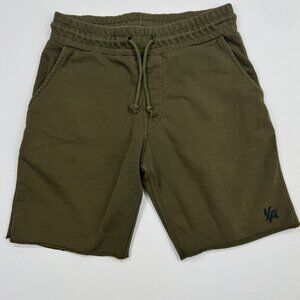 YoungLA Shorts Mens Size Large Olive Green Sweat Shorts Drawstring